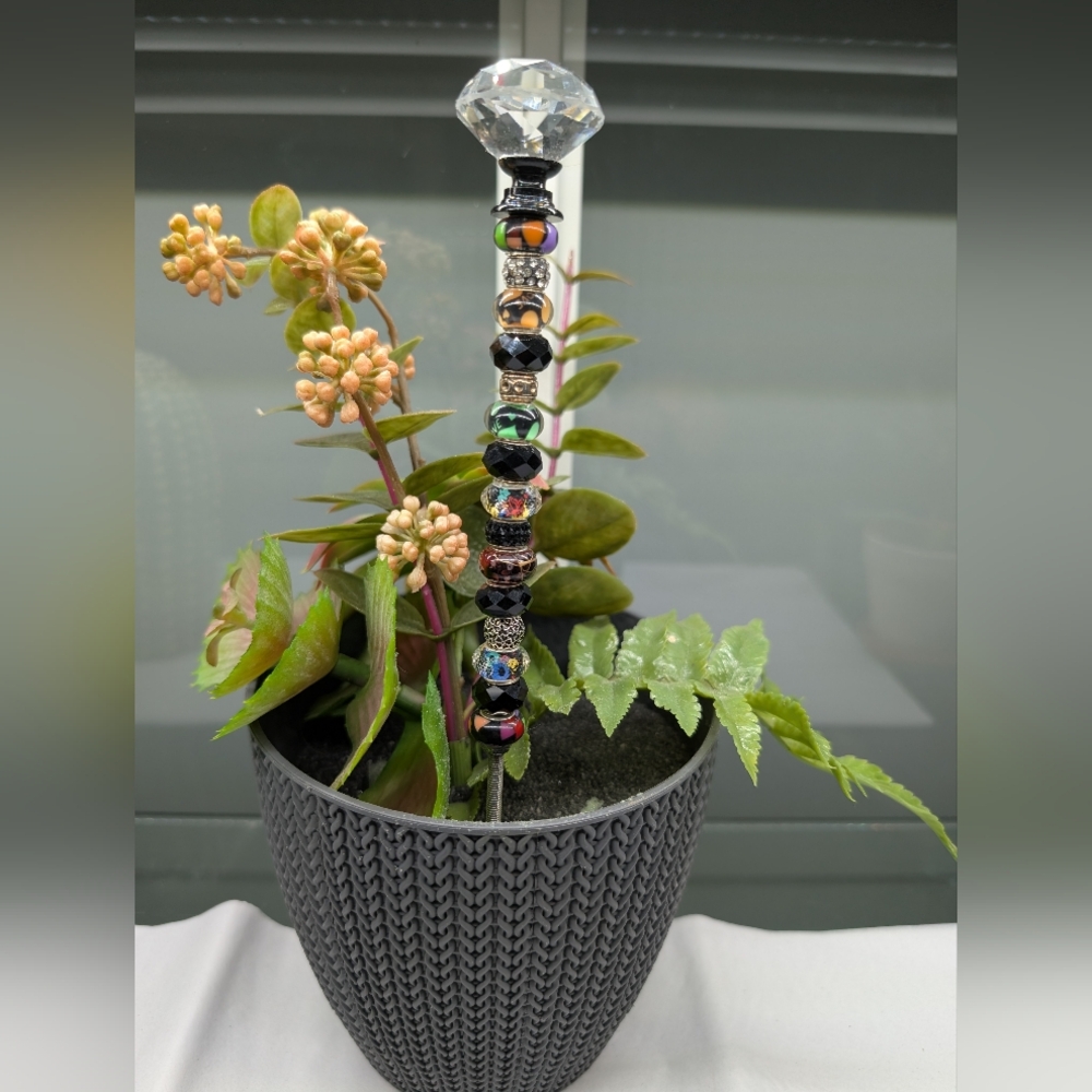 Beaded Fairy Wand/Plant/Garden Stake